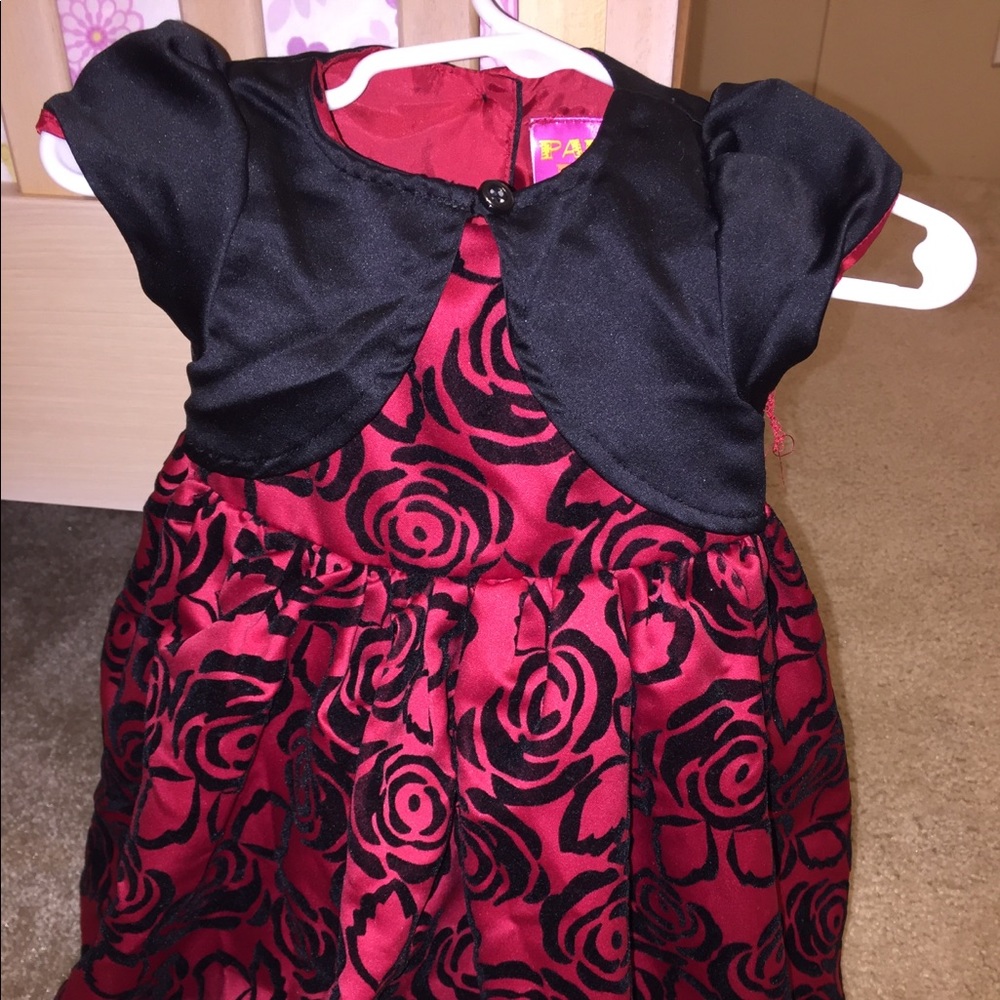 Red rose dress